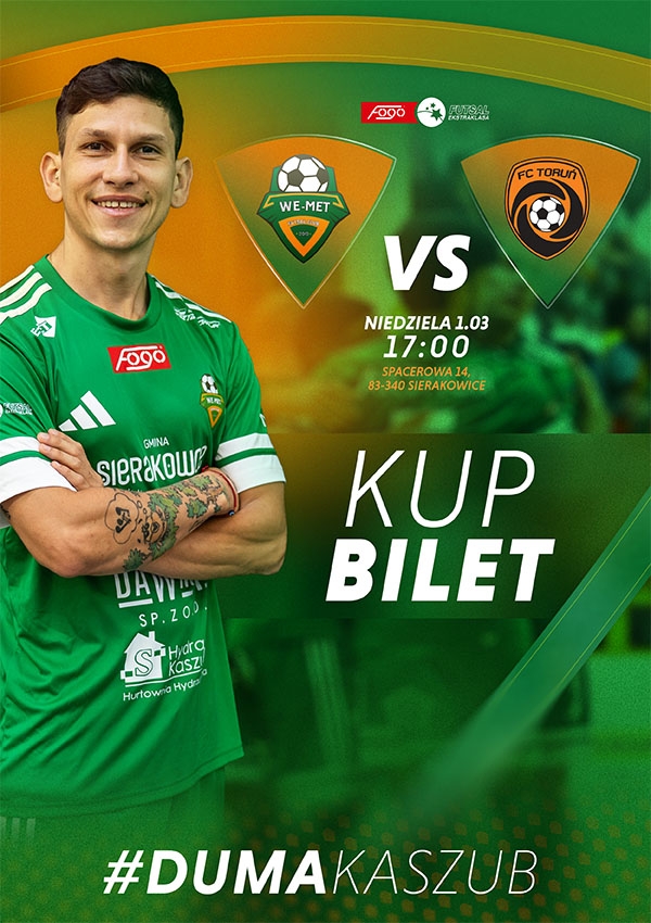 Bilety We-Met Futsal Club Kamienica Królewska vs FC Reiter Toruń