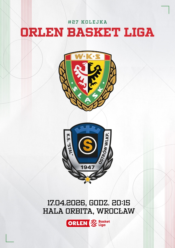 Bilety WKS Śląsk Wrocław vs Tasomix Rosiek Stal Ostrów Wielkopolski