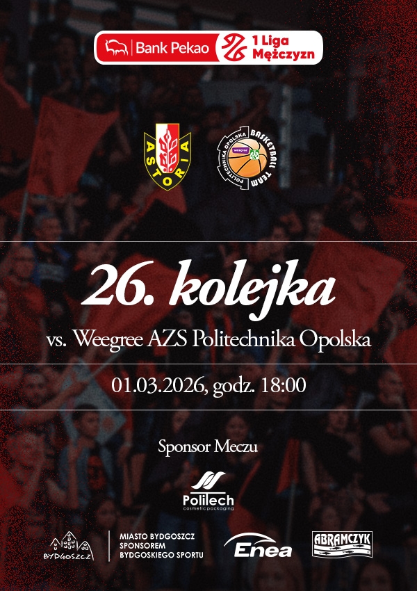 Bilety Enea Abramczyk Astoria Bydgoszcz vs Weegree AZS Politechnika Opolska