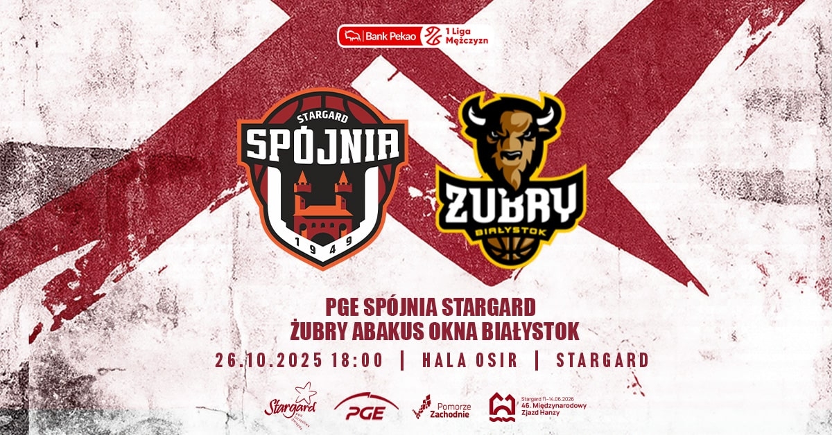 PGE Spójnia Stargard vs Żubry Abakus Okna Białystok