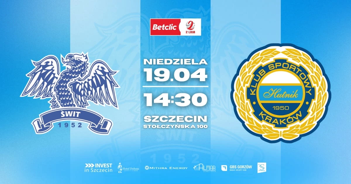 Świt Szczecin vs Hutnik Kraków